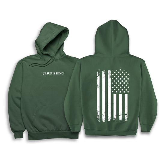 JESUS IS KING FLAG HOODIE