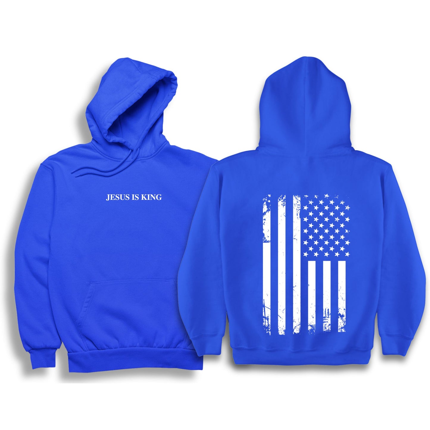 JESUS IS KING FLAG HOODIE