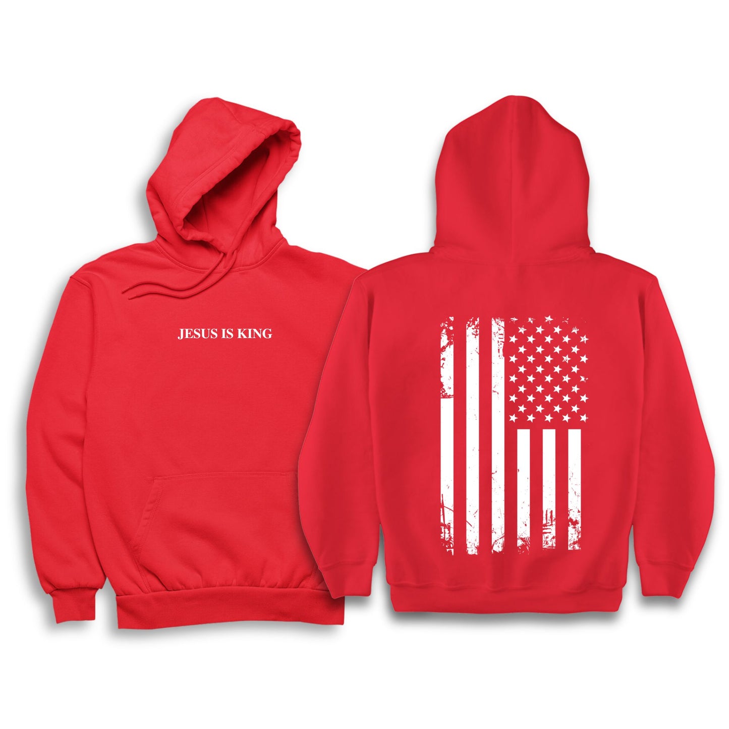 JESUS IS KING FLAG HOODIE