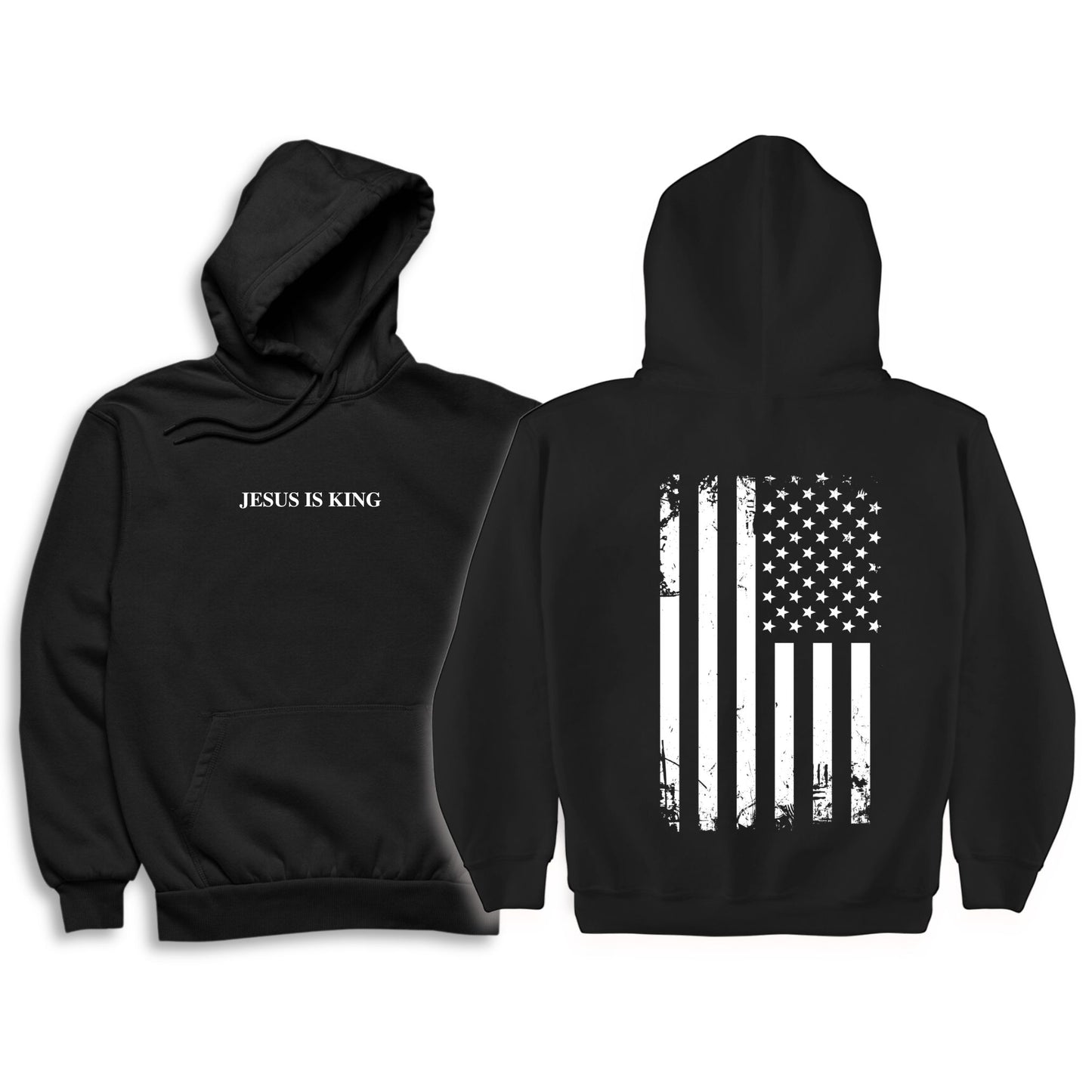 JESUS IS KING FLAG HOODIE