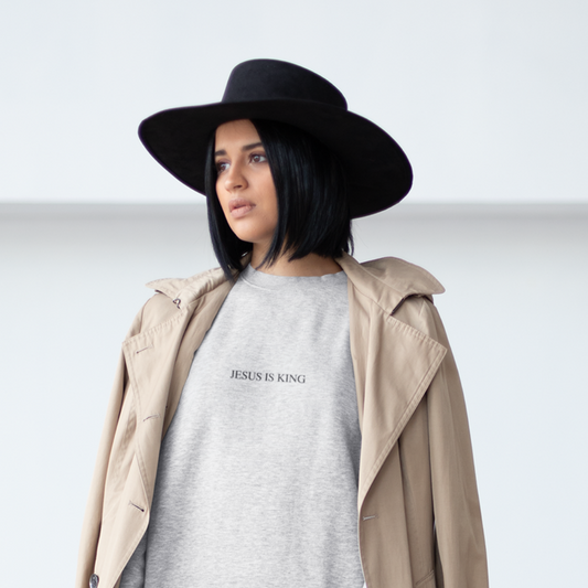 JESUS IS KING CREWNECK