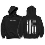 Load image into Gallery viewer, FLAG Jesus Is King Hoodie
