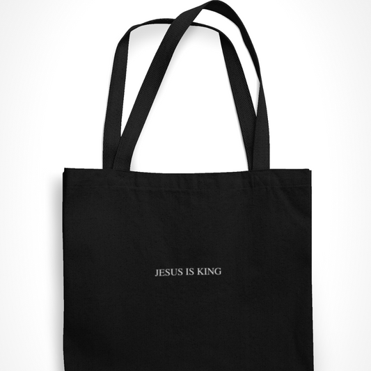 JESUS IS KING TOTE BAG