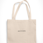 Load image into Gallery viewer, Jesus Is King Tote Bag
