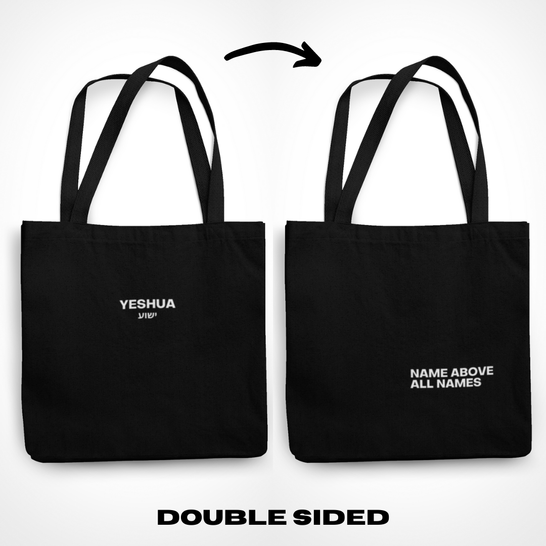 Yeshua Name Above All | Double-Sided Tote Bag